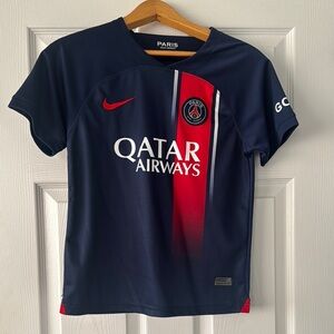 Nike Blue and Red Soccer Jersey